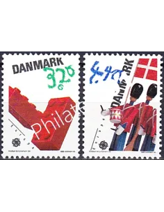 Timbres du Danemark n°953 à 954, EUROPA 1989, collection timbre Europe