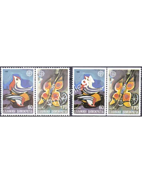Grèce, n° 1703 à 1706, EUROPA 1989, collection timbre Europe