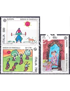 Timbres d'Italie n° 1810 à 1812, EUROPA 1989, collection timbre Europe