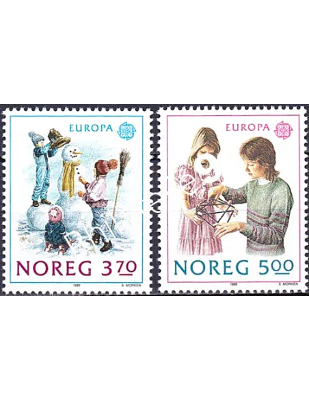 Norvège, n° 976 à 977, EUROPA 1989, collection timbre Europe