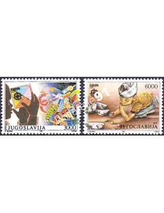 Yougoslavie, n° 2222 à 2223, EUROPA 1989, collection timbre Europe