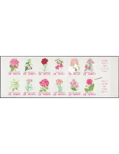 Timbres e MONACO - Carnet n° 12 - Fleurs