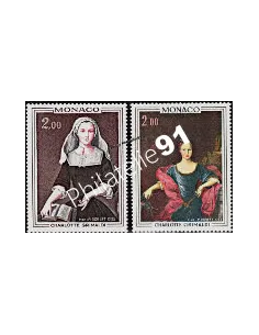 MONACO - n°  946 - 947 - Princesse Charlotte Grimaldi - Tableaux