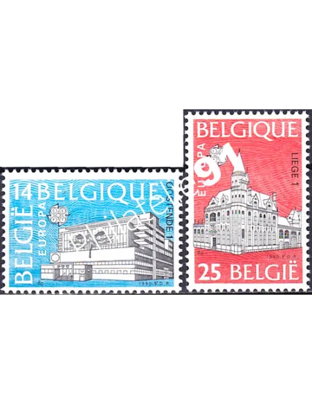 Belgique, n° 2367 à 2368, EUROPA 1990, collection timbre Europe