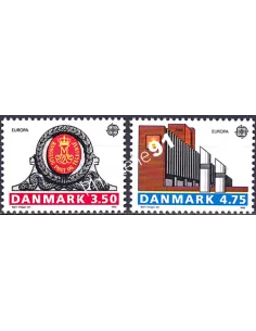 DANEMARK, n° 978 à 979, EUROPA 1990, collection timbre Europe