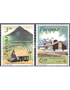 Féroé, n° 192 à 193, EUROPA 1990, collection timbre Europe