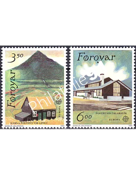Féroé, n° 192 à 193, EUROPA 1990, collection timbre Europe