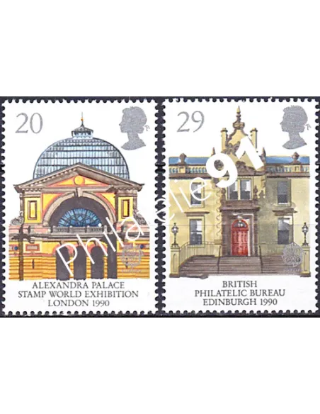 Grande-Bretagne, n° 1455 à 1456, EUROPA 1990, collection timbre Europe