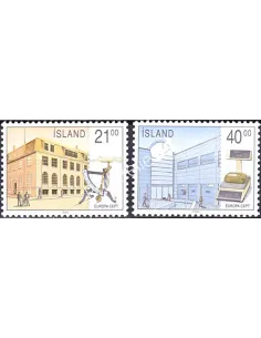 Islande, n° 679 à 680, EUROPA 1990, collection timbre Europe
