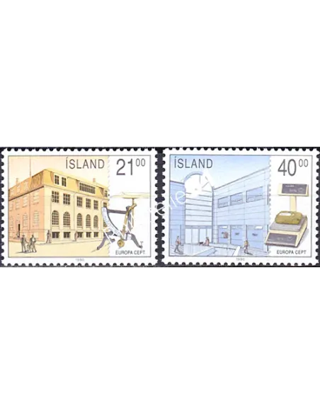 Islande, n° 679 à 680, EUROPA 1990, collection timbre Europe