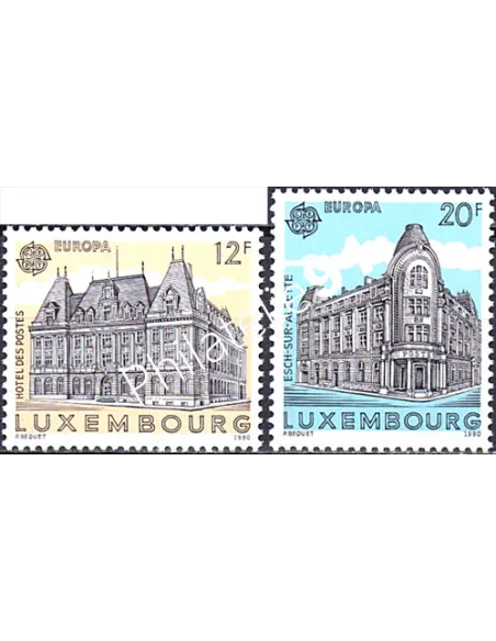 Luxembourg, n° 1193 à 1194, EUROPA 1990, collection timbre Europe