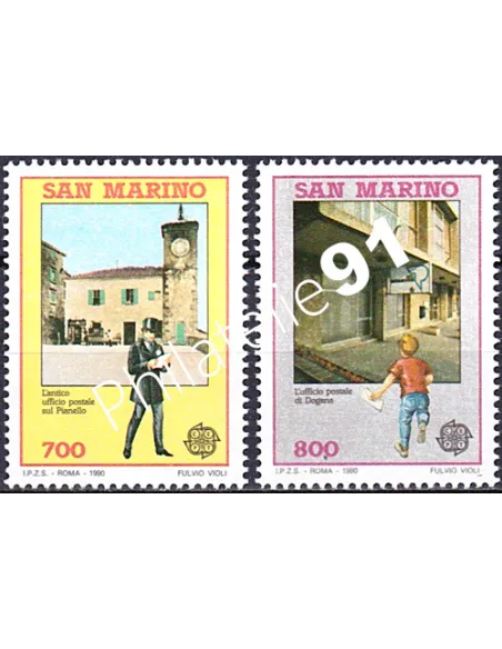 Saint-Marin, n° 1226 à 1227, EUROPA 1990, collection timbre Europe