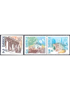 Suède, n° 1571 à 1573, EUROPA 1990, collection timbre Europe