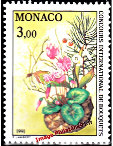 Timbre de MONACO n° 1759 - Concours international de bouquets