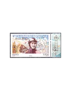 Timbre PA n° 74a, avec Bord de Feuille, collection timbres France