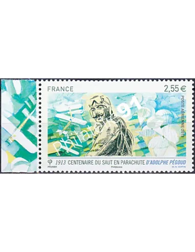 Timbre PA n° 76a, avec Bord de Feuille, collection timbres France