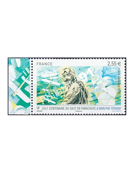 Timbre PA n° 76a, avec Bord de Feuille, collection timbres France