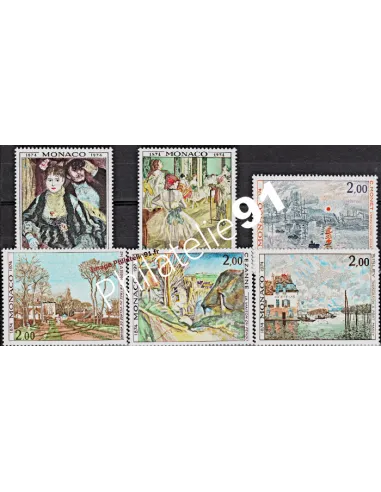 MONACO - n°  967 à 972 - "Impressionnistes" - Tableaux