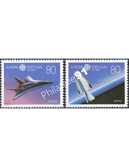 Açores, n° 405 à 406, EUROPA 1991, collection timbre Europe