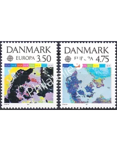 Danemark, n° 1004 à 1005, EUROPA 1991, collection timbre Europe