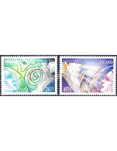 Islande, n° 695 à 696, EUROPA 1991, collection timbre Europe