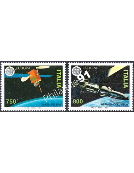 Italie, n° 1912 à 1913, EUROPA 1991, collection timbre Europe