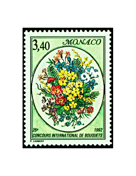 Timbre de MONACO n° 1815 - 25e Concours international de bouquets