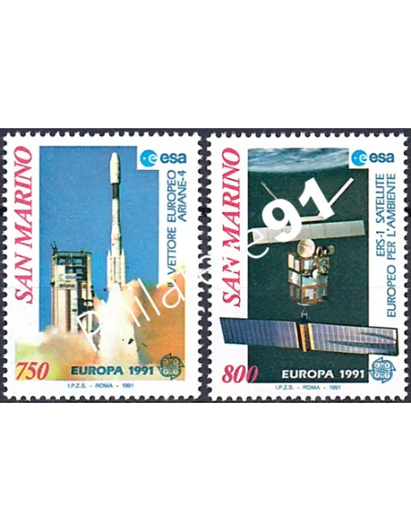 Saint-Marin, n° 1264 à 1265, EUROPA 1991, collection timbre Europe