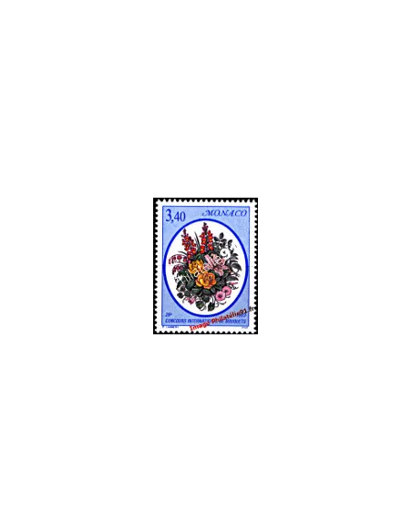 Timbre de Monaco n° 1868 - 26e Concours international de bouquets