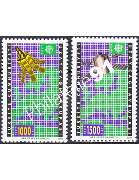 Turquie, n° 2669 à 2670, EUROPA 1991, collection timbre Europe