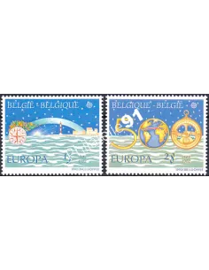 Belgique, n° 2454 à 2455, EUROPA 1992, collection timbre Europe
