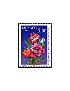 Timbre de MONACO n° 1981 - 27ème concours international de bouquets - Tulipe