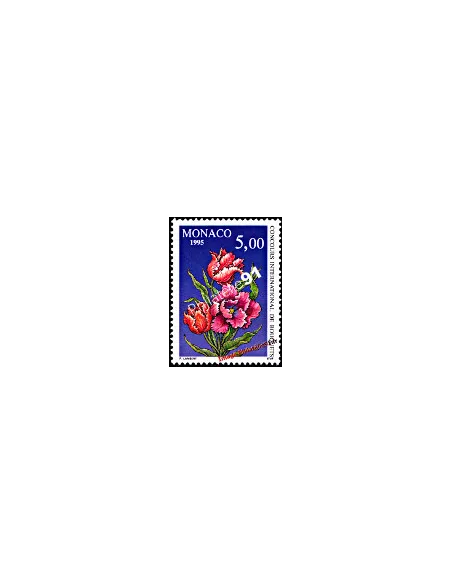 Timbre de MONACO n° 1981 - 27ème concours international de bouquets - Tulipe
