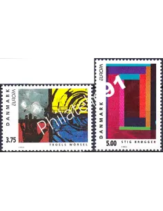 Danemark, n° 1055 à 1056, EUROPA 1993, collection timbre Europe