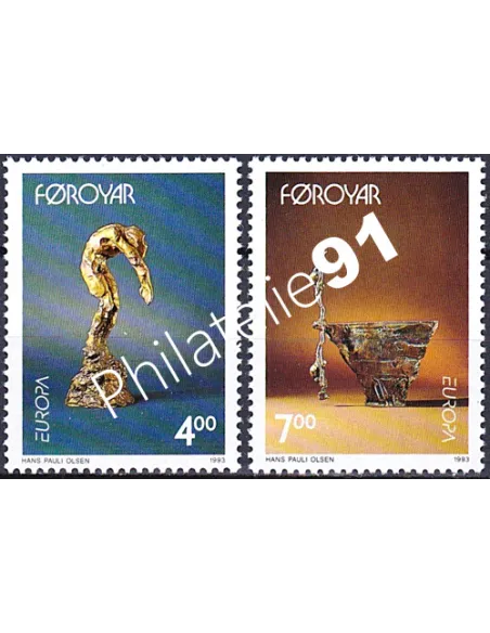 Féroé, n° 240 à 241, EUROPA 1993, collection timbre Europe
