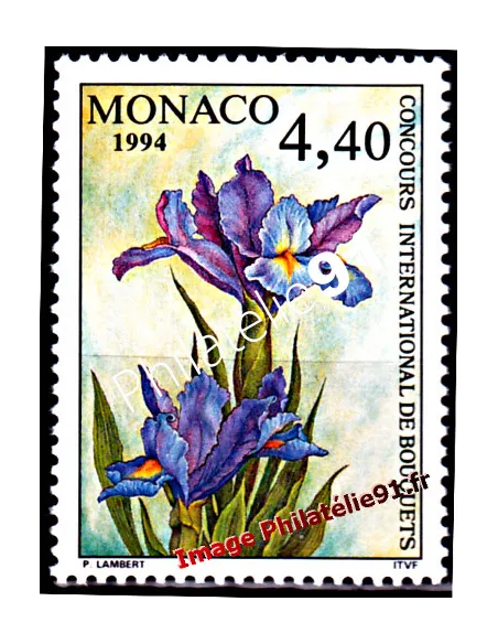 Timbre de MONACO n° 1932 - 27ème Concours international de bouquets