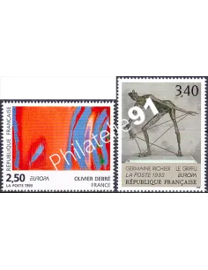 France, n° 2797 à 2798, Europa 1993, collection timbres France