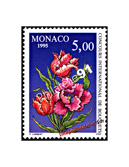 Timbre de MONACO n° 1981 - 27ème concours international de bouquets - Tulipe