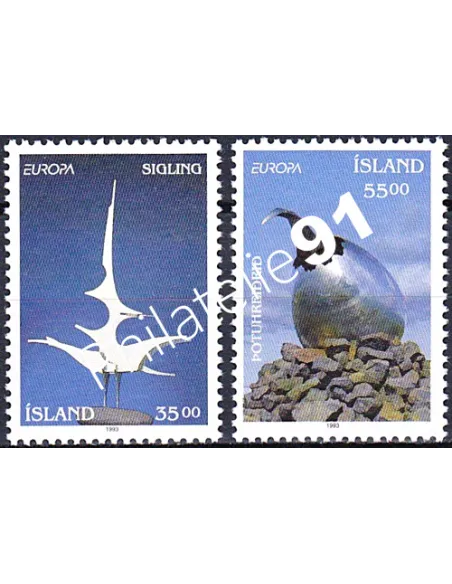 Islande, n° 739 à 740, EUROPA 1993, collection timbre Europe