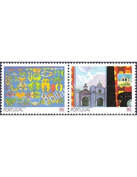 Portugal, n° 1937 à 1938, EUROPA 1993, collection timbre Europe