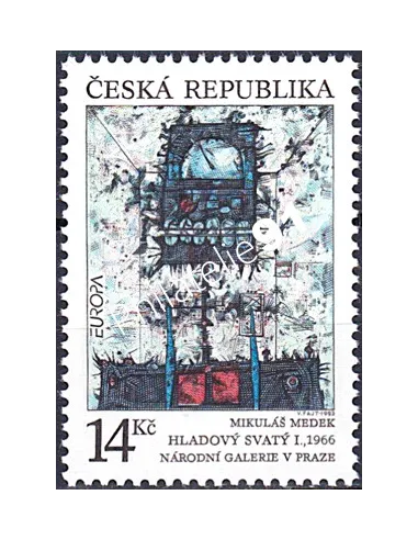 Rép.-Tcheque, n° 5, EUROPA 1993, collection timbre Europe