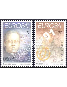 Timbres de Belgique n° 2551 à 2552, EUROPA 1994, collection Europe