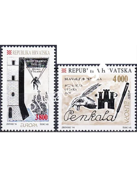 Timbres de Croatie n° 226 à 227, EUROPA 1994, collection timbre Europe
