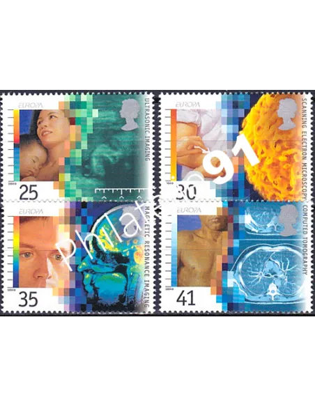 Grande-Bretagne, n° 1780 à 1783, EUROPA 1994, collection timbre Europe
