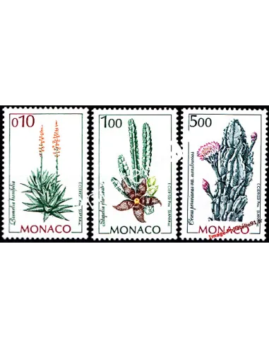 Timbres de MONACO n° 2057 à 2059 - Flore du jardin exotique