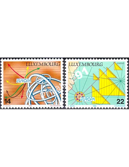 Timbres du Luxembourg n° 1290 à 1291, EUROPA 1994, collection Europe