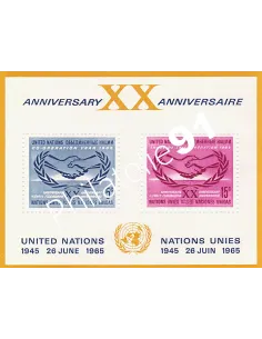 ONU (New-York), BF n° 3, collection timbres des Nations Unies