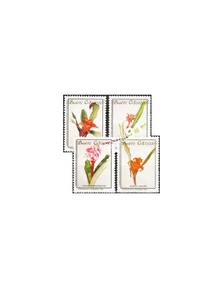 Timbres du Brésil - n° 2078 à 2081 - Thématique: Flore