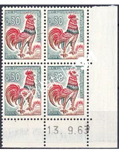 Coin daté sur Timbre n° 1331A, Collection timbres France