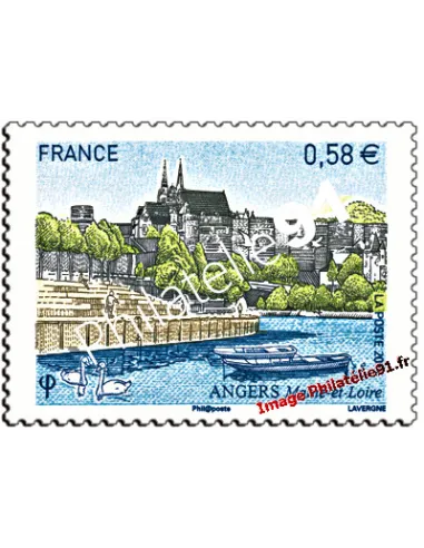 Timbre de France n° 4543 - Angers (Maine-et-Loire)